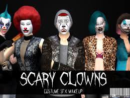 the sims resource scary clowns sfx makeup