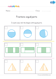 printable fraction worksheets for
