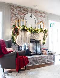 Gold Mantel And Living Room