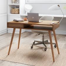 Check out our small writing desk selection for the very best in unique or custom, handmade pieces from our desks shops. Nathan James Parker Modern Home Office Desk In Walnut Wood Small Writing Computer Or Laptop Desk With Open Storage Cubby And Small Drawer Walnut Nathan James