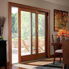 Wood Trim On Sliding Glass Door And