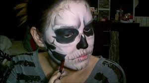 halloween skull makeup tutorial