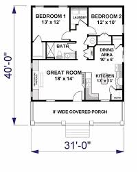 992 Sq Ft Tiny Small House Plan