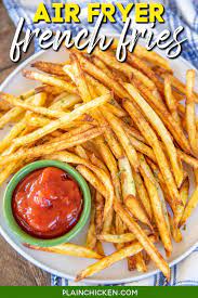 air fryer french fries plain en