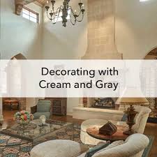 decorating with cream and gray paper