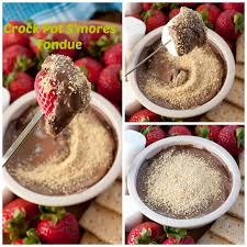 crock pot s mores fondue wishes and
