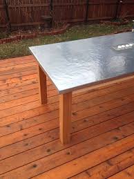 How To Make A Diy Outdoor Zinc Table