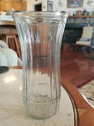 Hoosier Clear Glass Vase Fluted 4088 C