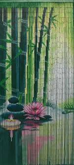 Bamboo Beaded Door Curtain Serenity