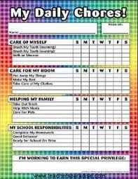 Daily Cleaning Charts Editable Chore Charts Rainbow