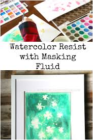 watercolor resist with masking fluid