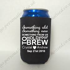 Personalized Wedding Beer Suit Stubby