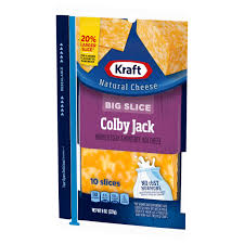 kraft cheese colby jack big slice