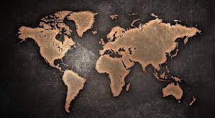 Brown World Map Hd Wallpapers Free