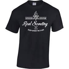 real scouting youth t shirt black