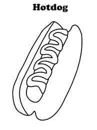 Cover the buns with plastic wrap and set aside until doubled, about 40 minutes. Hot Dog Coloring Page 1001coloring Com