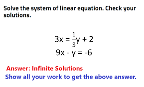 Solve The System Of Linear Equation