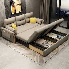85 8 Full Sleeper Sofa Cotton Linen
