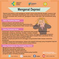 Depresi adalah sebuah penyakit mental yang ditandai oleh sedih berkepanjangan dan terus menerus. Rsup Dr Sardjito Mengenal Depresi