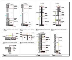 Typical Wall Section Cad Drawing Dwg
