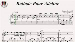 Ballade pour adeline by richard clayderman. Ballade Pour Adeline Paul De Senneville Piano Youtube