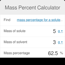 Mass Percent Calculator