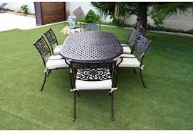 Almeria Oval Oblong 6 Seater Patio Set