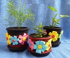 how to decorate a flower pot with your