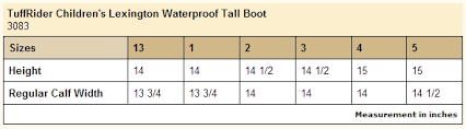 Tuffrider Lexington Waterproof Tall Boots Kids