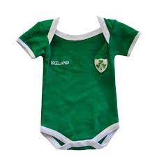 green ireland rugby baby vest