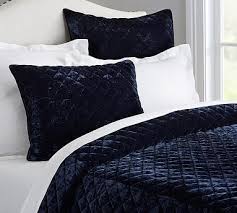 navy velvet comforter