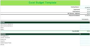 Monthly Budget Spreadsheet Templates Free Sample Example Household