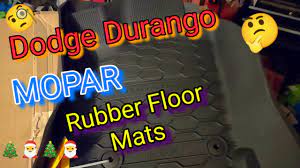 dodge durango mopar rubber floor mats