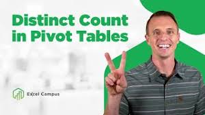 distinct count with pivot tables