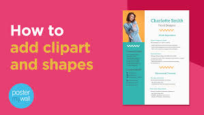 how to add clipart and shapes to your