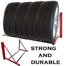 Wall Mount Tire Storage Rack System Org