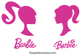 barbie head svg silhouette vector logo