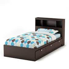I repeated this on the other side then slid the drawer into the opening between the slides. South Shore Spark Twin Storage Bed And Bookcase Headboard On Sale Overstock 14792160