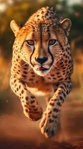 graceful cheetah captured mid stride