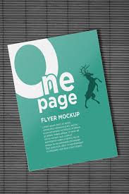 One Page Flyer Mockups On Behance Mockups Templates Mockup