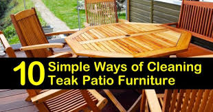 Cleaning Teak Patio Furniture