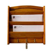 Pine Letter Rack With Key Hooks Lr01122