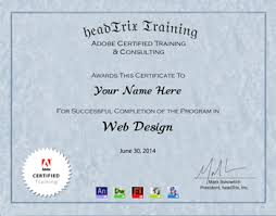 Web Design Training Certificate In Los Angeles Headtrix Training