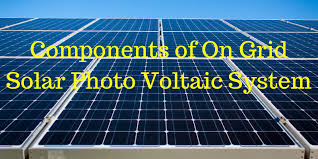 on grid solar photo voltaic system