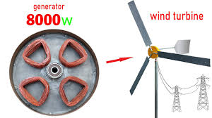i make 220v electric wind turbine