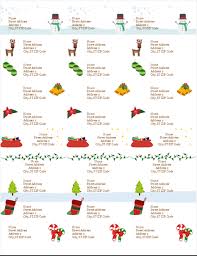 Gift Tag Labels Christmas Spirit Design 30 Per Page Works With