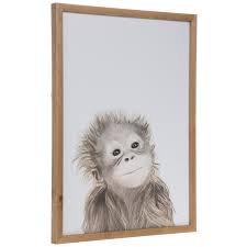 orangutan baby wood wall decor hobby