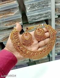 bollywood gold plated pearl indian