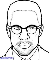 37+ malcolm x coloring pages for printing and coloring. Malcolm X Drawing For Kids Novocom Top