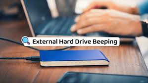 external hard drive beeping problem